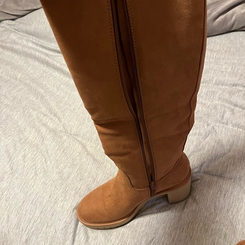 Sued below the knee boots from target.